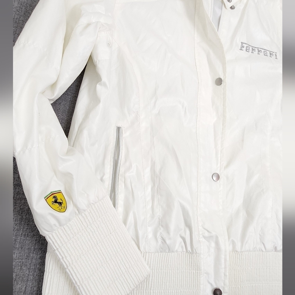Puma × Ferrari Racing White And Grey Zip Up Jacket. XL - Picture 4 of 8
